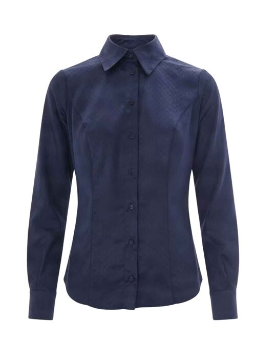 Camicia fluida con motivo jacquard Elisabetta Franchi | CA19067E2H88